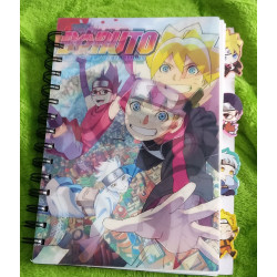 Cuaderno pequeño de Naruto con separador